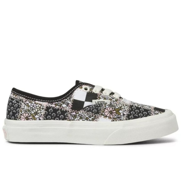 Vans Kids Authentic Patchwork Floral Shoe Multi Marshmallow Size 10.5K - Picture 6 of 14